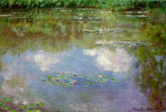 Vannliljer malt av Claude Monet, 1903