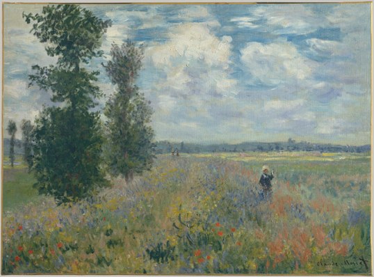 Poppyfield malt av Claude Monet, 2875